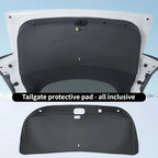 For Tesla Model Y Juniper / Model 3 Highland Trunk Tailgate Guard Pad PU Leather Trunk Protective Anti-dirty Pad Car Accessories