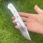 DIY Semi-finished Damascus Steel Knife Embryo Household DIY Knife Supplies Accessories for Fixed Blade Knife Kitchen