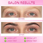 Lomansa Lash Lift and Black Kit Eyelash Lift and Color Strong Hold Lash Lifting 4 Weeks Curl & Natural Darker Black Lashes Tools