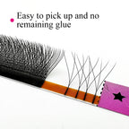 LAKANAKU 3D W Shape Eyelash Extensions 6 Trays 0.07mm C/D Curl 8-15mm Mixed Length