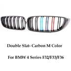Front Bumper Kidney Gloss Black Carbon Chrome Grill M Color Grille Grill For BMW 4 Series Gran F32 F33 F36 F80 F82 2013-2020