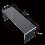 Clear acrylic U-shape display riser stand set, jewelry cupcake shoe figure shelf (1pc/3pcs/5pcs)