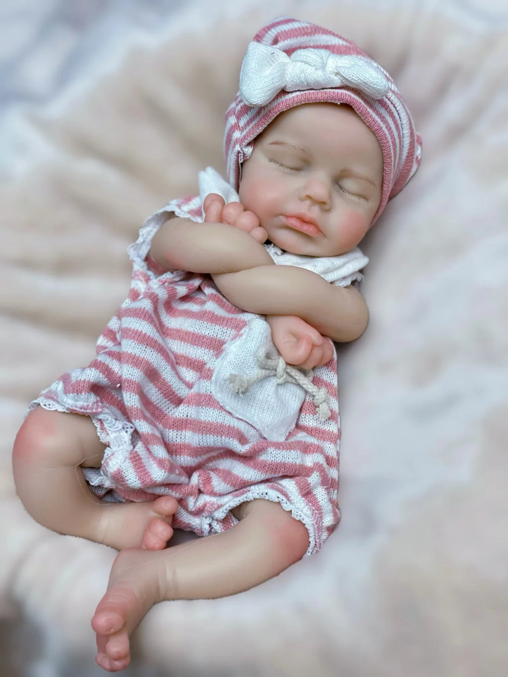 13 Inch Full Body Silicone Loulou Boy Or Girl Open Mouth Handmade Soft Touch Bebe Newborn Doll For Birthday Gifts