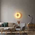 Modern Luxury Creative Marble Wall Light - Alabaster Marble Wall Sconce for Bedroom Bedside Living Room Aisle Indoor Decor