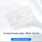 4PCS For Tesla Model 3 Y Juniper Highland 2025-2020 ABS Car Door Edge Stickers Anti-collision Strip Protection Decal Accessories