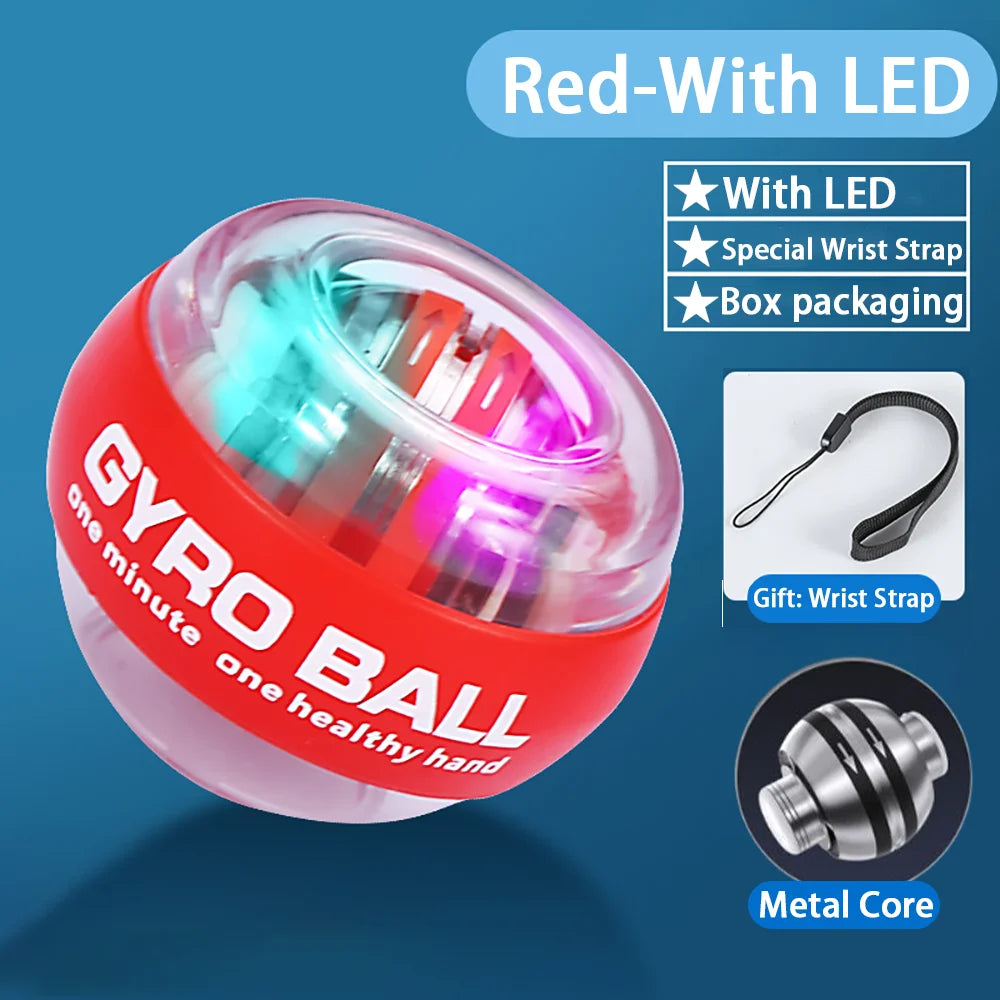 Self-Starting Wrist Ball-Lightweight Portable Silent Stress Relief Tool for Daily Use Non-Slip Hand Trainer for Office/Gym/Home