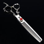 6 "7" Dragon Handle Japanese 440C Steel Barber Scissors Professional Cutting and Thinning Scissors