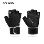 GOUNOD Weightlifting Gloves Wristband Support Breathable Anti-Slip Sports Gym Gloves Bodybuilding Powerlifting Fitness Training