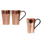 400ml Pure Copper Cup Handcrafted Coffee Dosing Mug Metal Tea Cup Beautiful Design for Office or Home Use