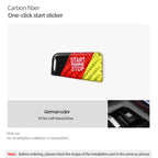 BMW 5 Series G60/G70 X3 G45/G48 2025-2026 Carbon Fiber Start Stop Button Trim Sticker