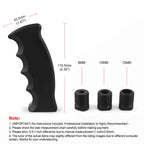 Racing Car Gear Shift Knob Shifter Kit Aluminum Bending handle Shift Head With 8,10,12MM Adapters For Manual Transmission