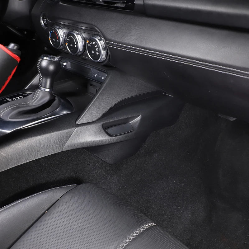 LHD RHD for Mazda MX-5 ND 2016-2024 Passenger Cup Holder Hole Protective Cover Car Interior Protective Accessories ABS Black