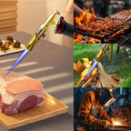 High Temperature Welding Torch 1300℃ with Propane Gas System - Copper Silver Aluminum Soldering Tool for Metal Melting Work