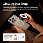 Ulanzi LM23 Pocket LED Light for iPhone 17 Pro Max 16 15 for Smartphones with Magnetic Ring Fill Light Desktop Stand for Vlog