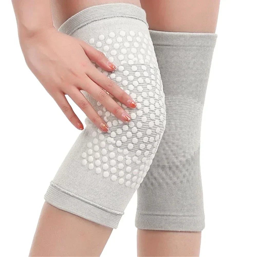2PCS Self Heating Support Knee Pad Knee Brace Warm for Arthritis Joint Pain Relief Injury Recovery Belt Knee Massager Leg Warmer