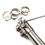 CNC Titanium Bicycle Stem Riser Fit 1 1/8 Inch Fork Extender - 102mm/122mm/142/162/182mm Handlebar Lift Adapter Cycling Part
