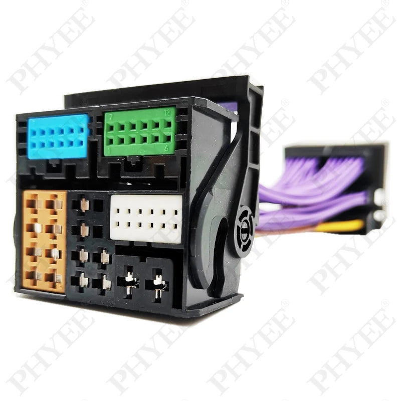 Quadlock Extension Harness Adapter 52 Pin Connector Plug Play Wiring Cable for VW Golf Jetta Polo T-ROC Tiguan Passat Audi