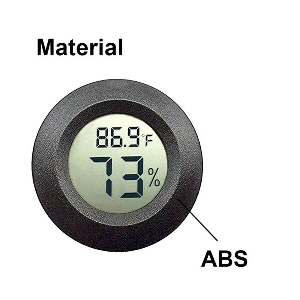 Mini Digital Hygrometer Thermometer LCD Indoor Humidity Temperature Gauge, Black 3pcs