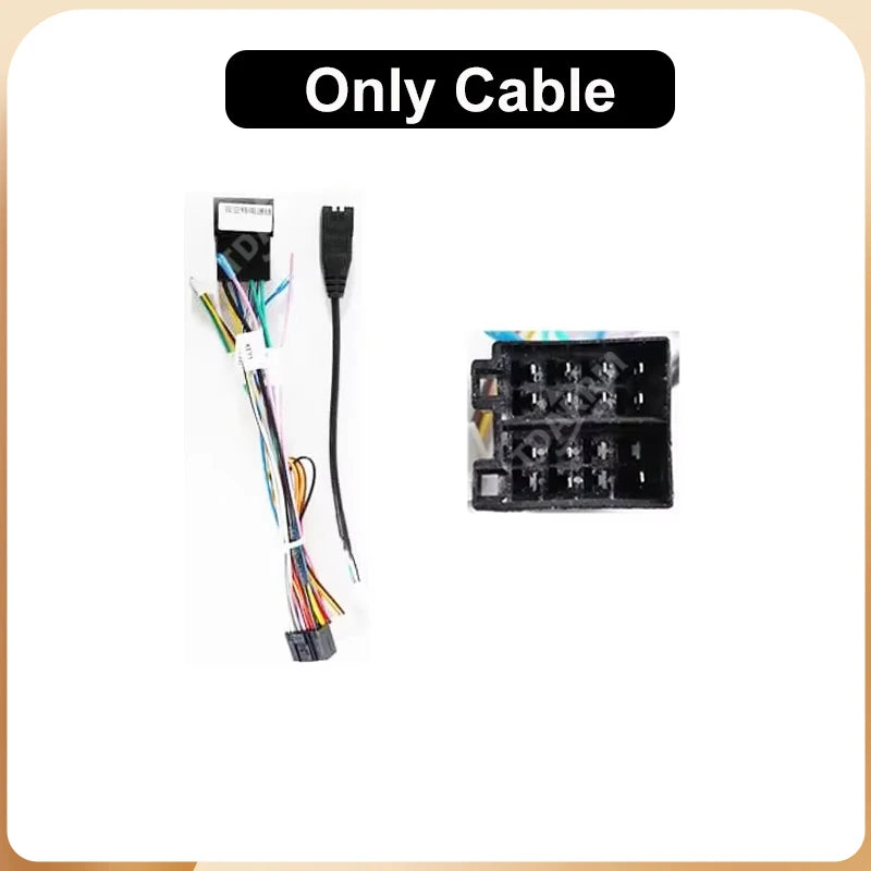 2DIN car stereo fascia panel + wiring harness adapter with CANBUS for Ducato/Boxer/Jumper 2006-2022