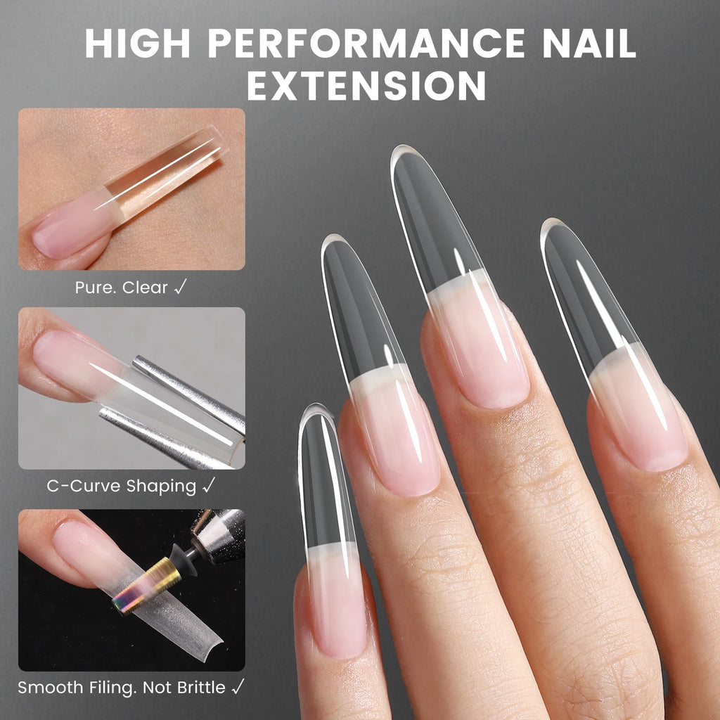 YOKEFELLOW PUREFORM Poly Gel Nail Extension Gel 50g Hard Builder Gel Pink Red