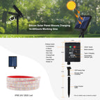 24V Solar Led Strip Light 2835 120LEDs/m Outdoor IP68 Waterproof Red Green Blue Pink Warm White Self-adhesive Garden Decor Lamps