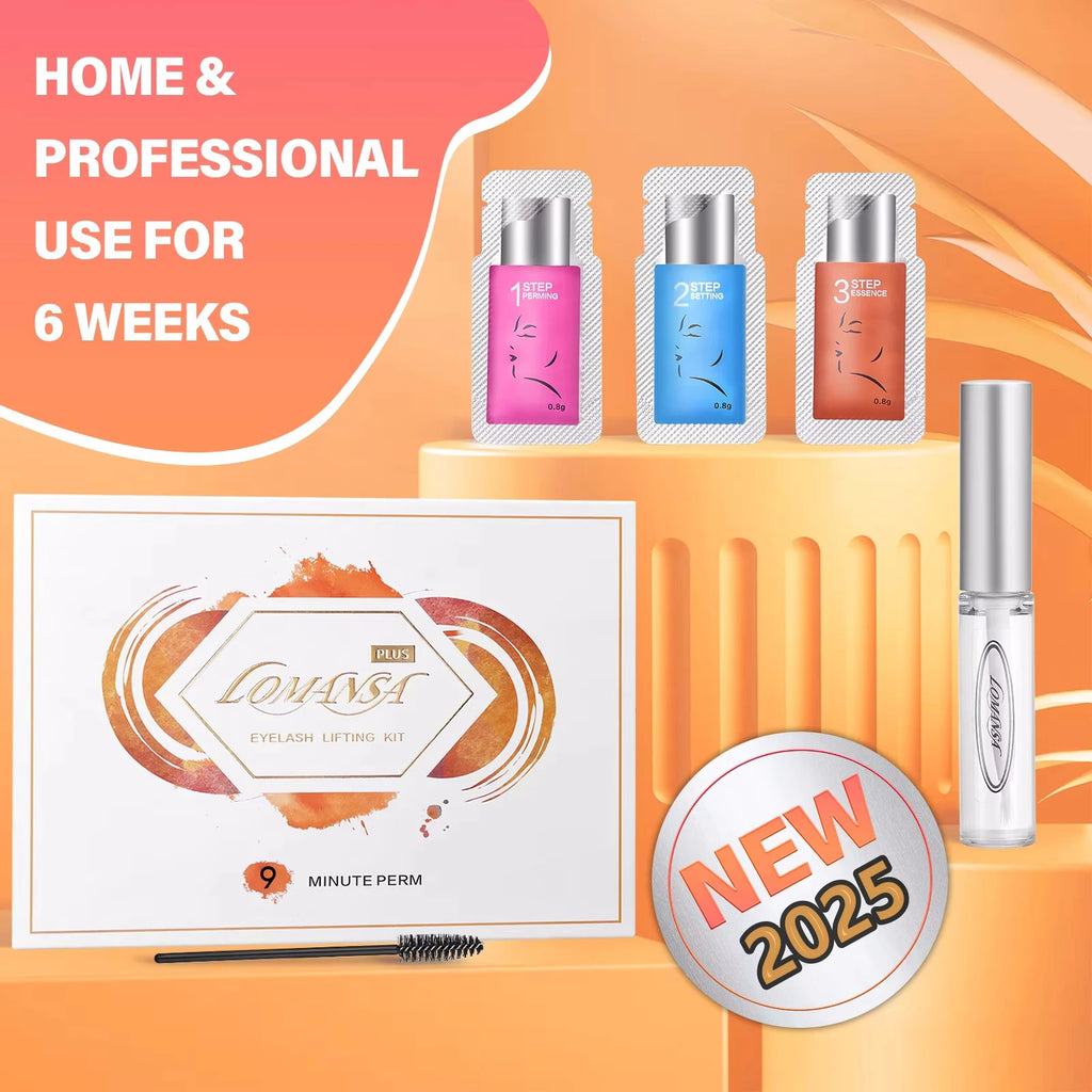Lomansa 15 Pieces/Lot 8-12 Minutes Brow Lamination Kit 2 In 1 Sachet Perm Fixation Lotion Lash Lifting 6-8 Weeks Makeup Tools