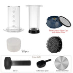 CAFEMASY Portable AeroPress-Style Coffee Maker with Filters, Manual Espresso Press