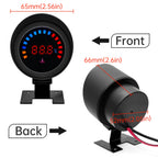 52MM Water Temp Gauge 12~24V LCD Digital Water Thermometer Meter with Sensor + Adapter Joint Pipe Radiator for Car Motorcycle
