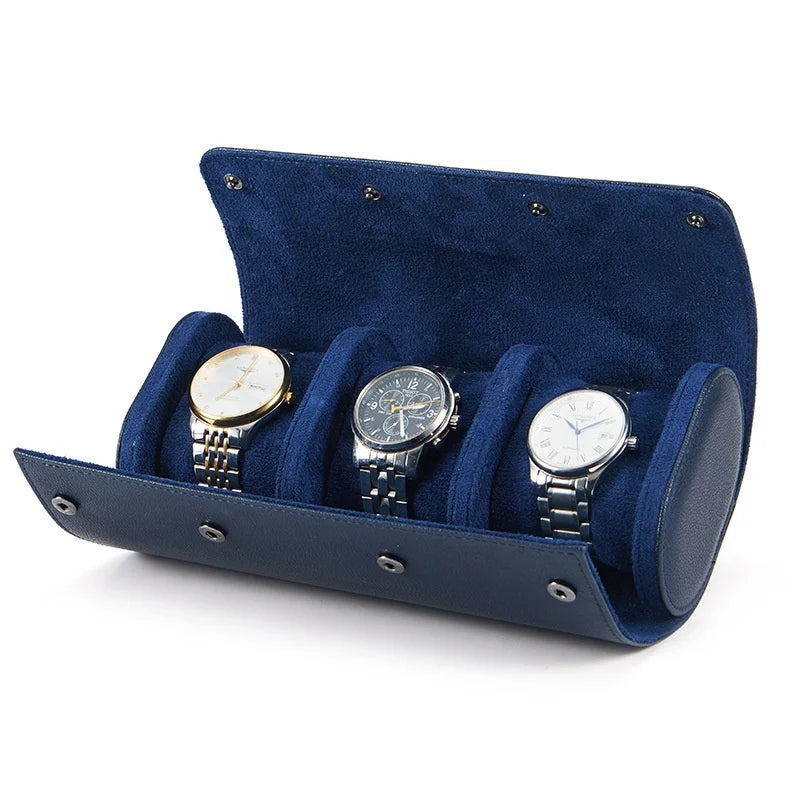Embers Green Watch Roll 1 2 3 slots Luxury Genuine Watch Storage Box Travel Bag Watch Case Gift Box For Rolex