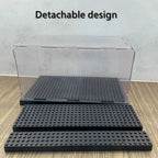 1pc Acrylic Display Case for Model Action Figures Blocks with 3-Tiered Steps Clear Dustproof Acrylic Display Box Storage