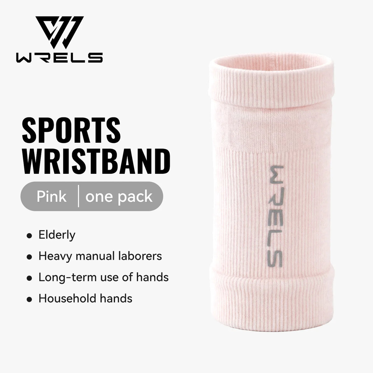 WRELS 1 Pair Compression Wrist Sleeves Half Finger Gloves with Thumb Hole Wrist Support Palm Wrap for Gym Fitness Weightlifting