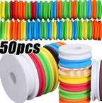 10/50 Pcs Winding Board Spools Fishing Fishing Hook Foam Spool Trace Wire Swivel Tackle Fish Line Winding Board EVA Foam Tools