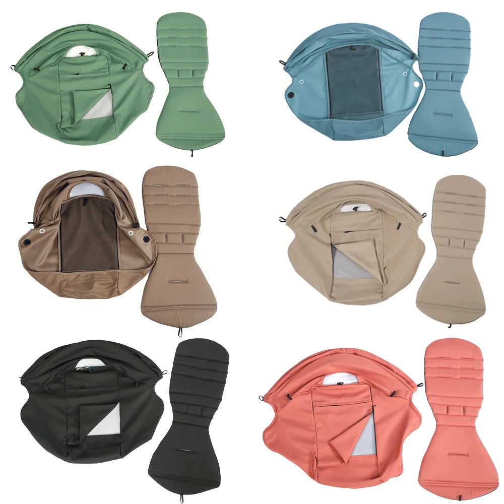New Update 175° Canopy Cover Kit Seat Cushion Sunshade With Mesh Stroller Accessories For Yoya/ YOYO Pram Replace Seat Mattress