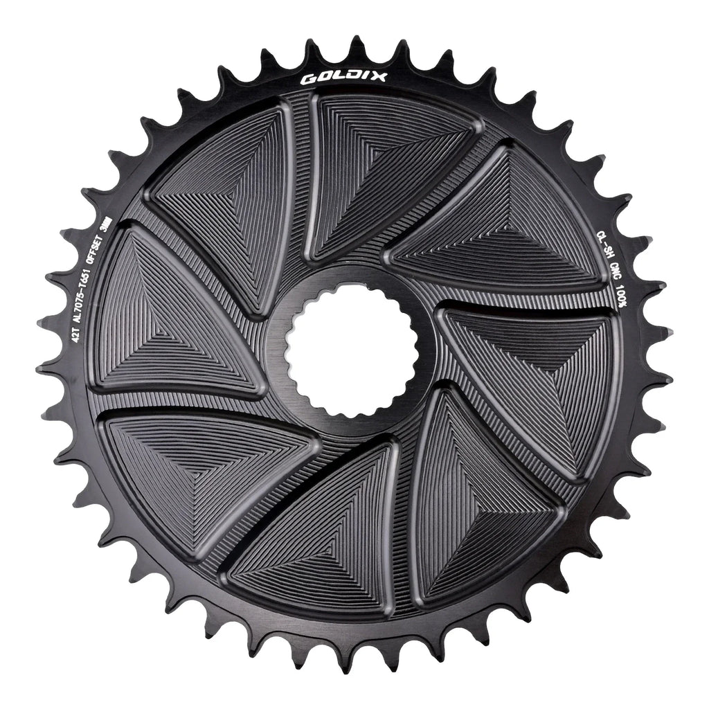 GOLDIX Directly install AERO Chainring Wide Narrow Teeth CNC Hollow Cutting Machining for SHIMANO M8100 M9100 M7100 M6100 Crank