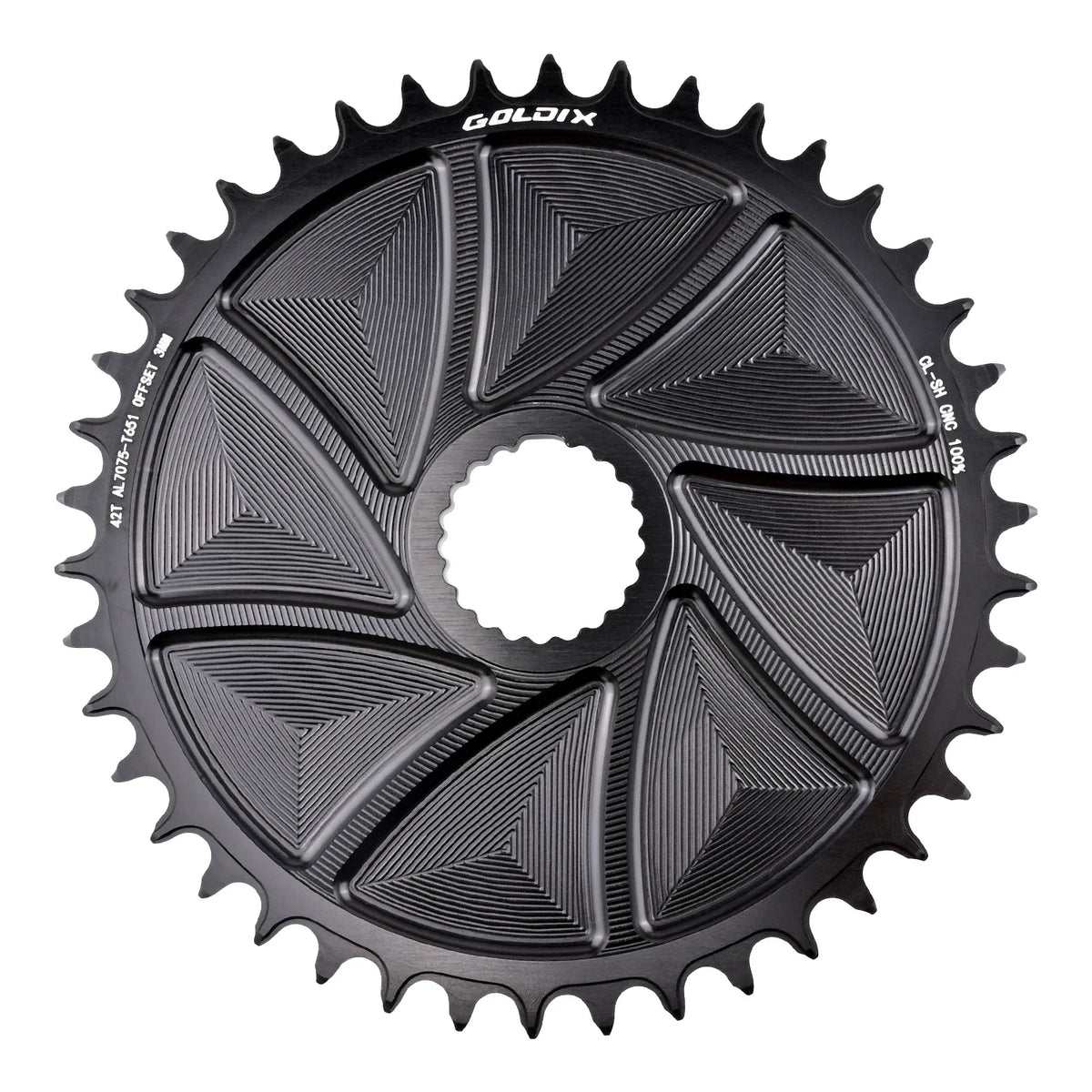 GOLDIX Directly install AERO Chainring Wide Narrow Teeth CNC Hollow Cutting Machining for SHIMANO M8100 M9100 M7100 M6100 Crank