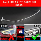 For Audi A3 2017-2020 Xenon DRL Headlight Light Guide Plate Daytime Running Light Tube Car Daytime Running Light Bar