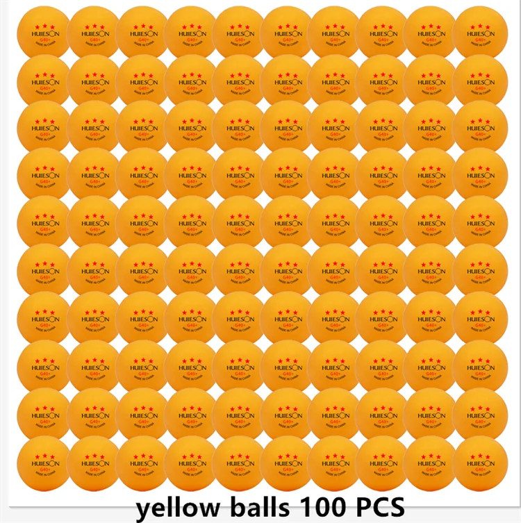 Huieson 3 Star Ping Pong Balls 50~100 PCS ABS 40+ New Material Table Tennis Balls Ping Pong Balls For Competition