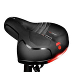 Reflective Shock Absorbing Hollow Bike Saddle MTB Bicycle Seat Breathable Rainproof Cycling Road Mountain Cycling Accessory 0402