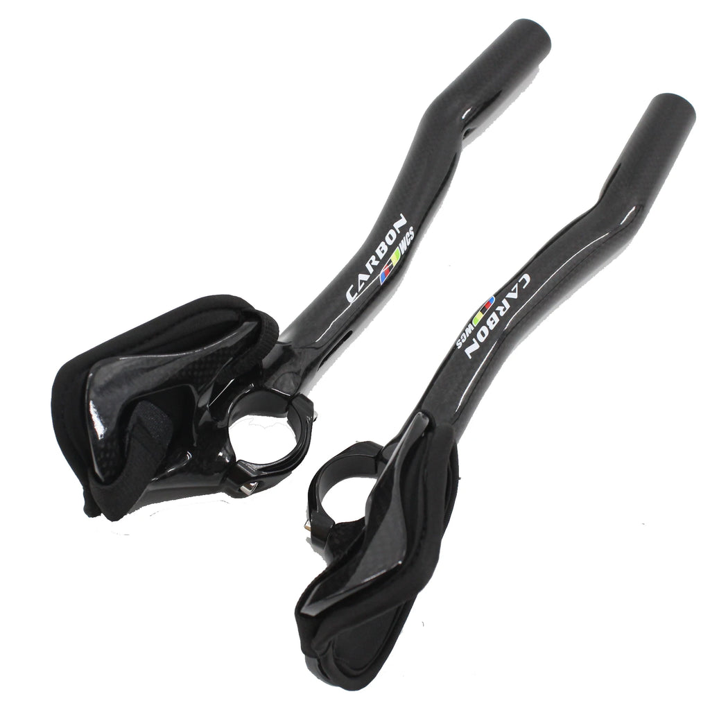 WCS Full Carbon Fiber Road Bicycle Handlebar Highway Rest Handlebar Aero Carbon TT Bike Handle Bars Trial TT Bar 3K Matte/Glossy