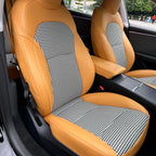 Houndstooth Cotton Linen Upholstery Fabric 1x1.5m Black-White Car Seat Door Panel Headliner