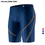 MY KILOMETRE Mens Swim Jammer Swimwear PBT Durable Athletic Training Endurance Swimsuits Swimming Shorts Trunks Man Swim Jammers