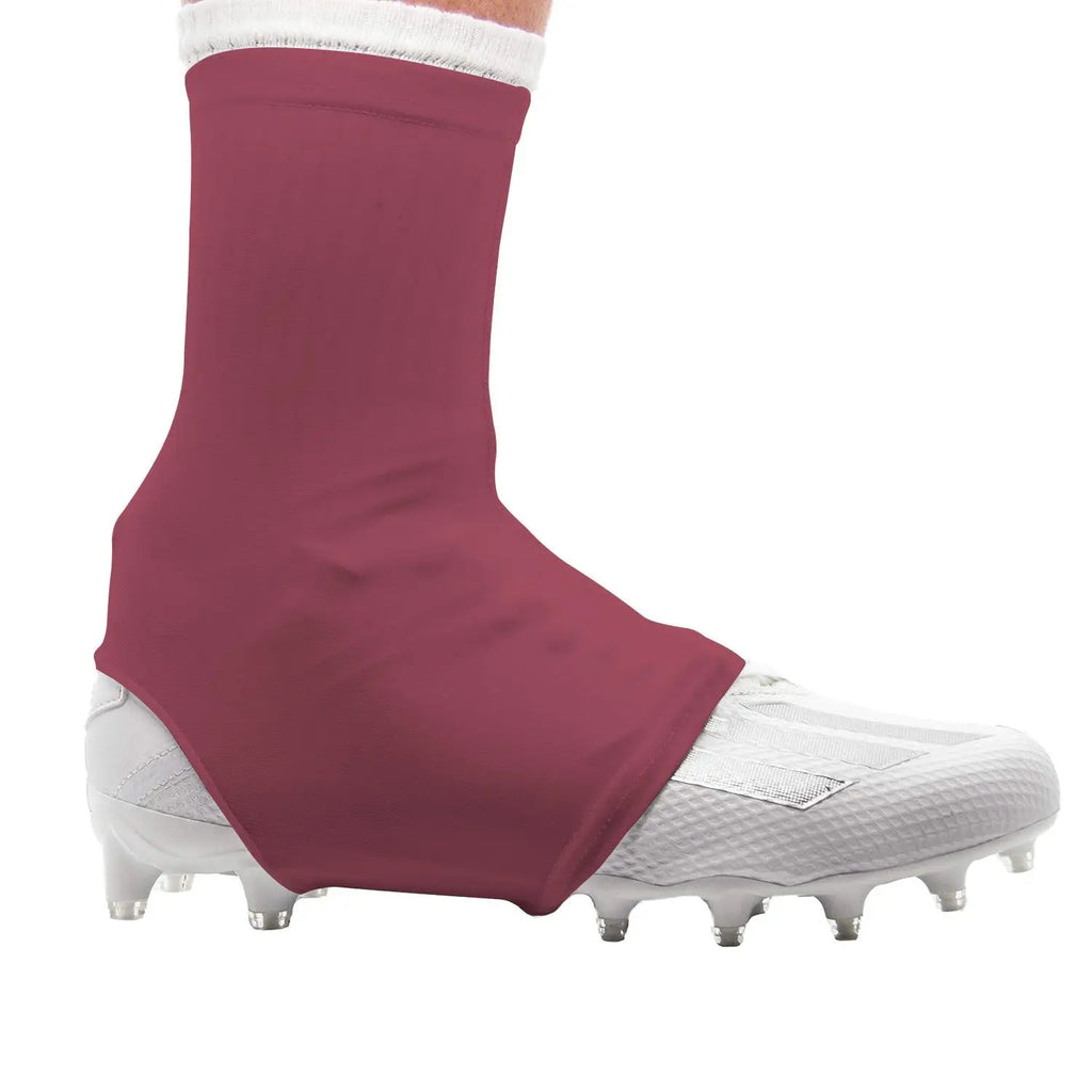 Football cleat covers spats 1 pair slip resistant high elastic foot covers solid color