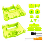 Bitfunx Replacement Plastic Shell Translucent Case for N64 Nintendo 64 Replacement Case Transparent Boxes