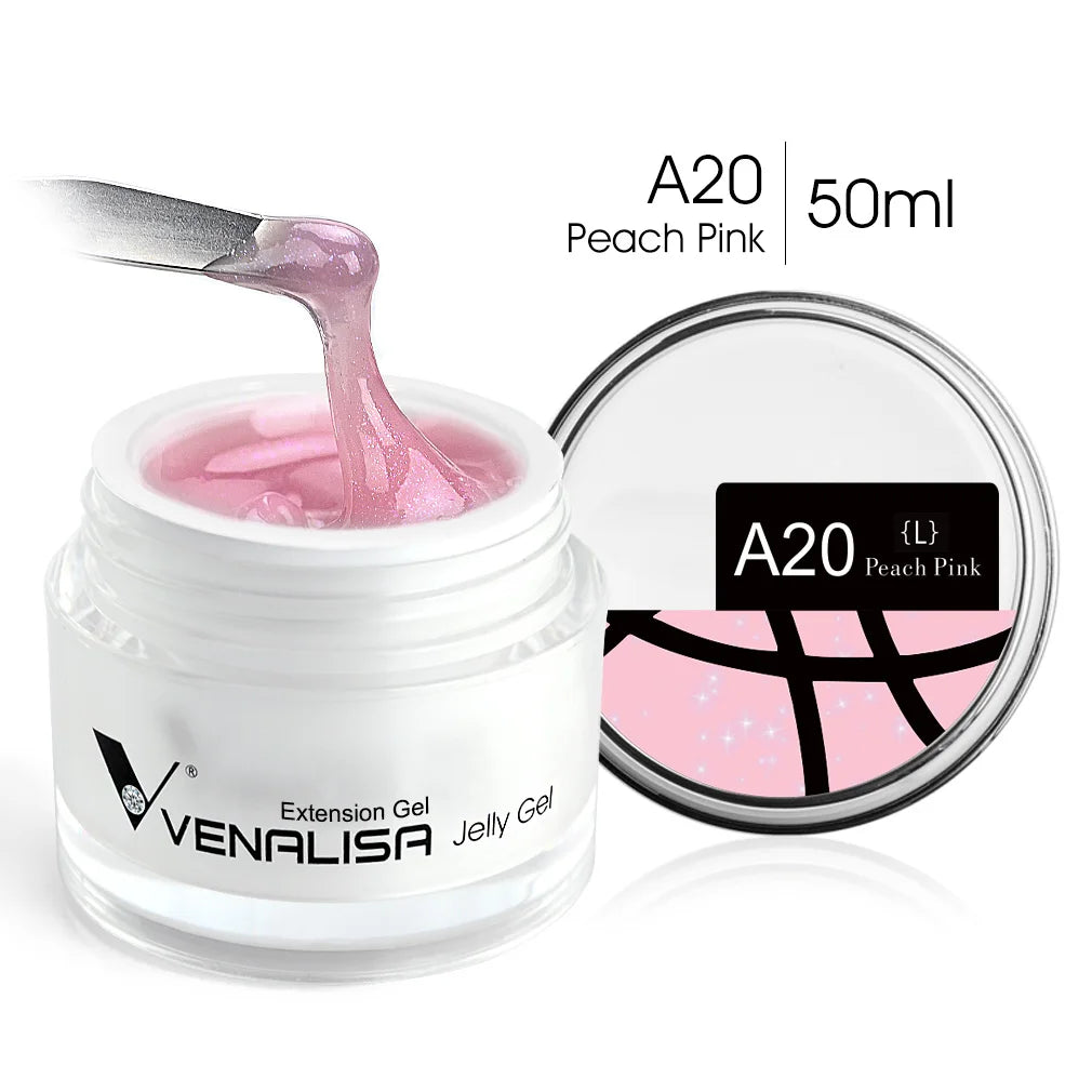 VENALISA Jelly Builder Gel 50ml Pink Nude Soak Off UV LED Hard Gel Nail Extension