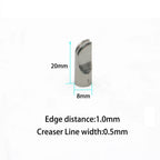 Leather Edging and Creasing Machine Electric Creaser Linear Tool Iron Tips Optional for Hot Process Grooving Edge Sealing Work