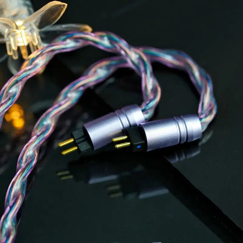 IvipQ-554 4-Core HiFi IEM Upgrade Cable 2.5/3.5/4.4mm Plug MMCX 2Pin QDC TFZ