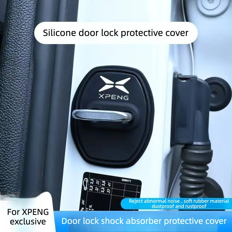 4Pcs Car Door Lock Cover Auto Emblem Protection Case for Xpeng G6 G9 G7 P7 2020-2026 Car Styling Modify Accessories