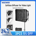 NEEWER Upgraded Softbox Diffuser for RGB1200 LED Video Light Panel, 14.6"x13.6"/37x34.5cm Foldable with Grid/Bag/Blackout Hood