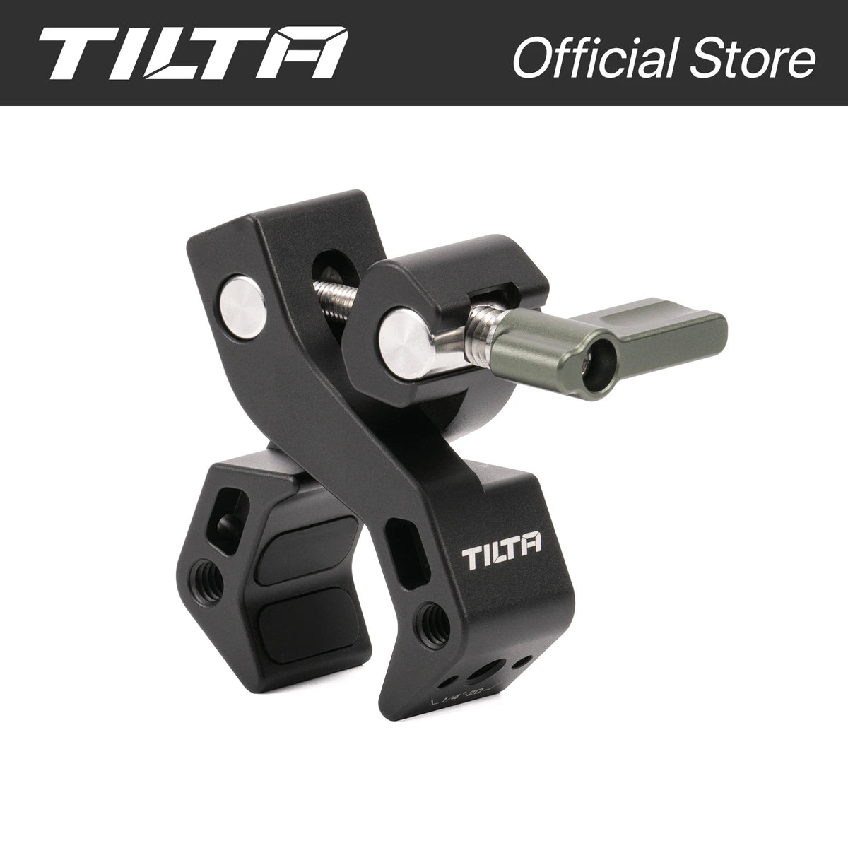 TILTA Accessory Mounting Clamp Metal Super Clamp Magic Arm Clamp Black TA-AMC-B with 1/4" 3/8" Hole for DSLR Camera Monitor LED