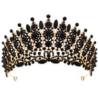 Halloween Gothic Style Alloy Crown Skull Bat Spider Handcrafted Crystal Jewelry Hair Accessories For Women Holiday Headwear